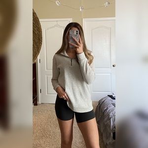 ocean drive Half-Zip Boyfriend Pullover